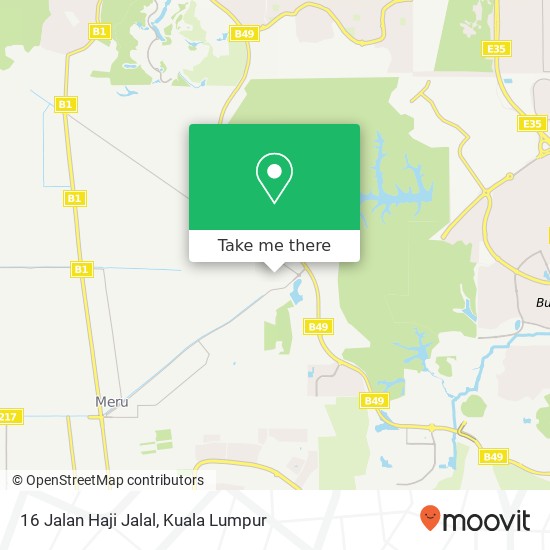 Peta 16 Jalan Haji Jalal, 40170 Kapar