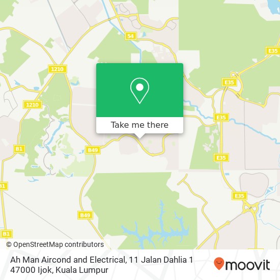 Ah Man Aircond and Electrical, 11 Jalan Dahlia 1 47000 Ijok map