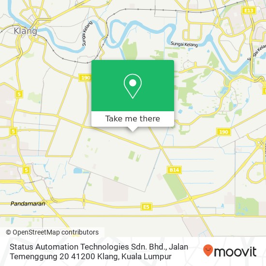 Status Automation Technologies Sdn. Bhd., Jalan Temenggung 20 41200 Klang map