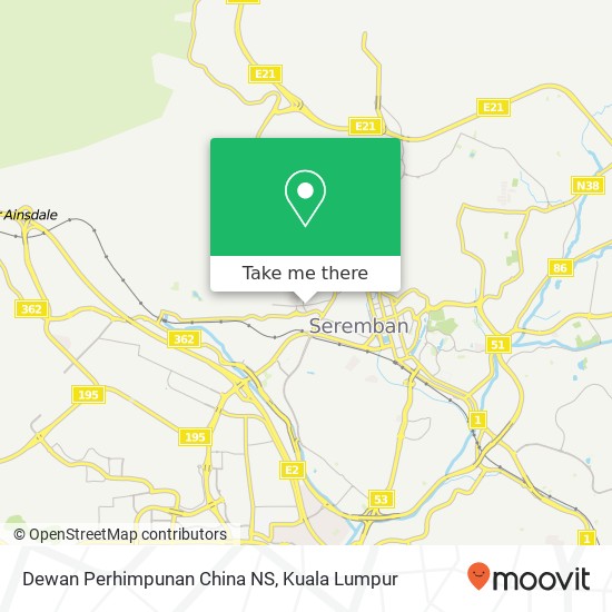 Dewan Perhimpunan China NS map