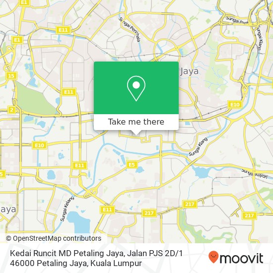 Kedai Runcit MD Petaling Jaya, Jalan PJS 2D / 1 46000 Petaling Jaya map
