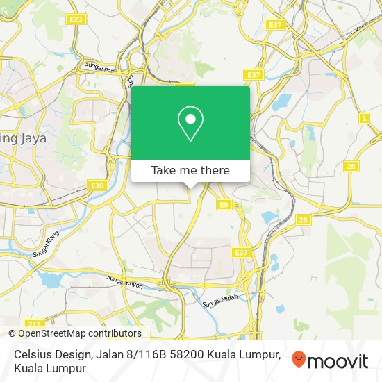 Celsius Design, Jalan 8 / 116B 58200 Kuala Lumpur map