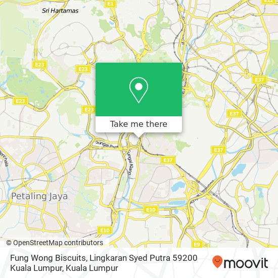 Fung Wong Biscuits, Lingkaran Syed Putra 59200 Kuala Lumpur map
