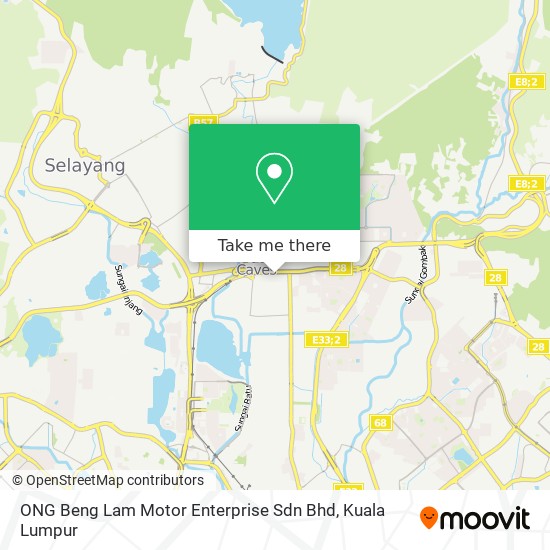 ONG Beng Lam Motor Enterprise Sdn Bhd map