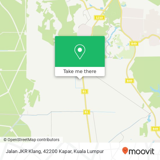 Peta Jalan JKR Klang, 42200 Kapar