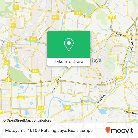 Motoyama, 46100 Petaling Jaya map