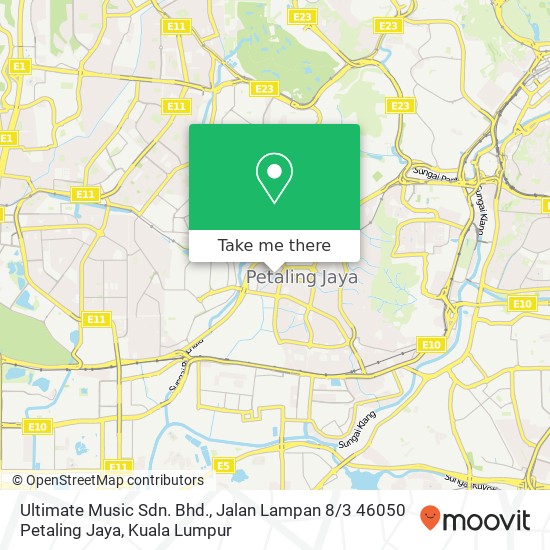 Ultimate Music Sdn. Bhd., Jalan Lampan 8 / 3 46050 Petaling Jaya map