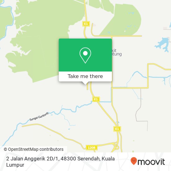 Peta 2 Jalan Anggerik 2D / 1, 48300 Serendah