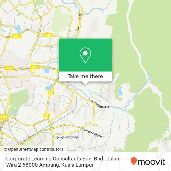 Corporate Learning Consultants Sdn. Bhd., Jalan Wira 2 68000 Ampang map