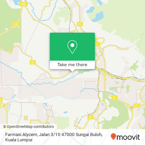 Peta Farmasi Alycem, Jalan 3 / 10 47000 Sungai Buloh