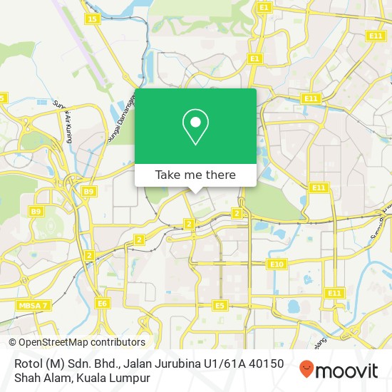 Rotol (M) Sdn. Bhd., Jalan Jurubina U1 / 61A 40150 Shah Alam map