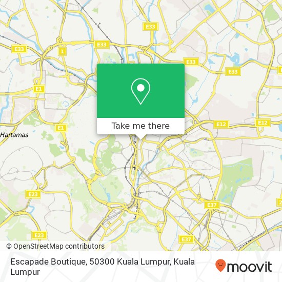 Escapade Boutique, 50300 Kuala Lumpur map