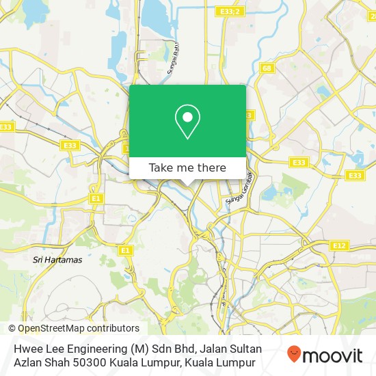 Peta Hwee Lee Engineering (M) Sdn Bhd, Jalan Sultan Azlan Shah 50300 Kuala Lumpur