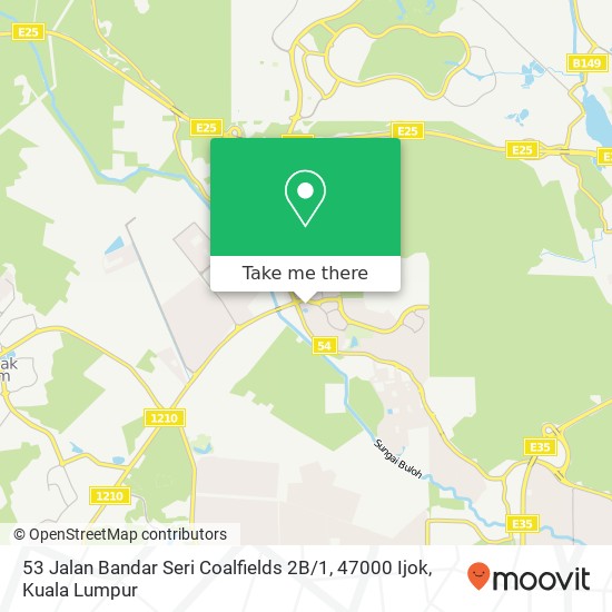 Peta 53 Jalan Bandar Seri Coalfields 2B / 1, 47000 Ijok