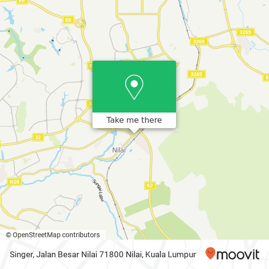 Singer, Jalan Besar Nilai 71800 Nilai map