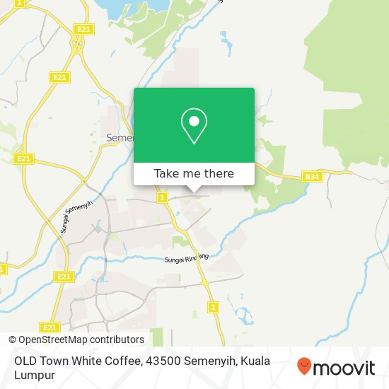 OLD Town White Coffee, 43500 Semenyih map