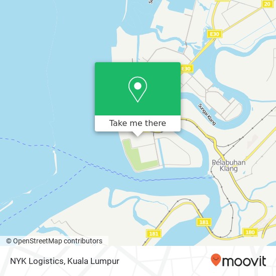 NYK Logistics map