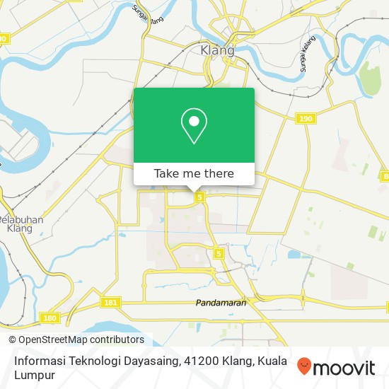 Informasi Teknologi Dayasaing, 41200 Klang map