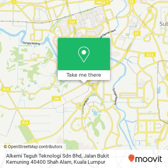 Alkemi Teguh Teknologi Sdn Bhd, Jalan Bukit Kemuning 40400 Shah Alam map
