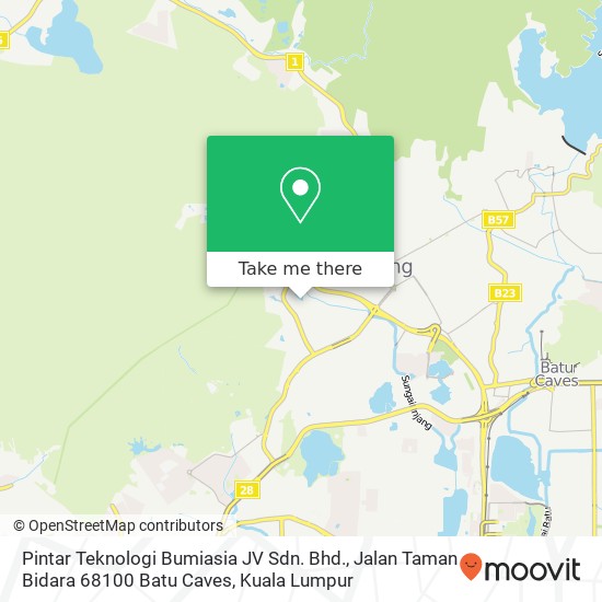 Pintar Teknologi Bumiasia JV Sdn. Bhd., Jalan Taman Bidara 68100 Batu Caves map
