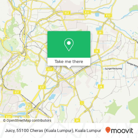 Juicy, 55100 Cheras (Kuala Lumpur) map