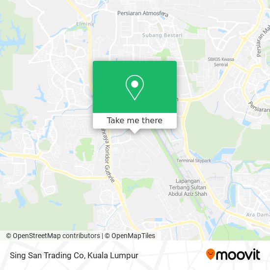 Peta Sing San Trading Co