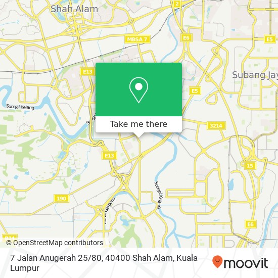 7 Jalan Anugerah 25 / 80, 40400 Shah Alam map