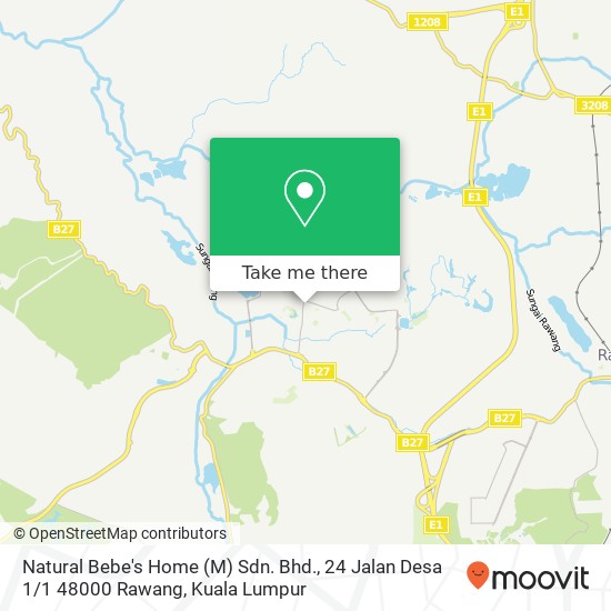 Natural Bebe's Home (M) Sdn. Bhd., 24 Jalan Desa 1 / 1 48000 Rawang map