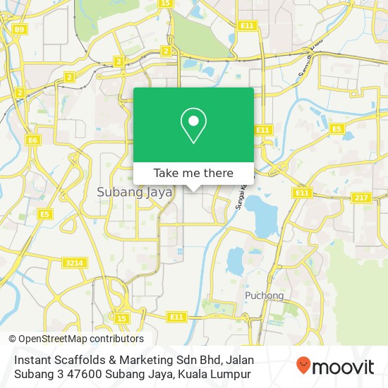 Instant Scaffolds & Marketing Sdn Bhd, Jalan Subang 3 47600 Subang Jaya map