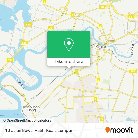 10 Jalan Bawal Putih map