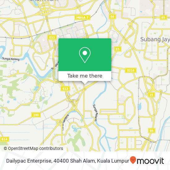 Peta Dailypac Enterprise, 40400 Shah Alam
