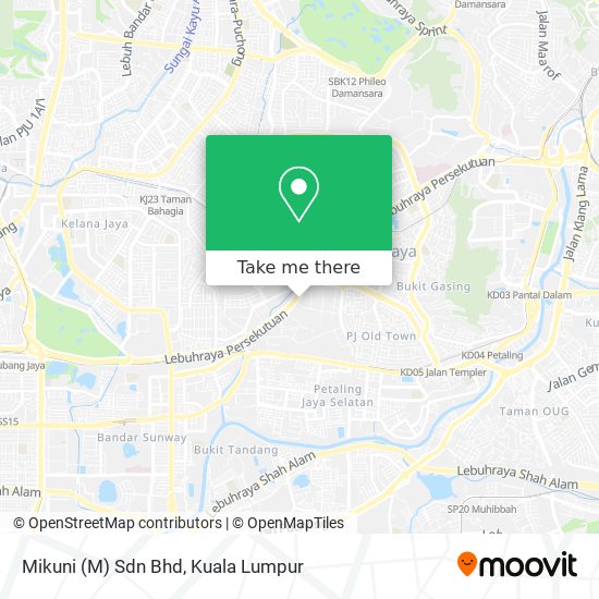 Mikuni (M) Sdn Bhd map