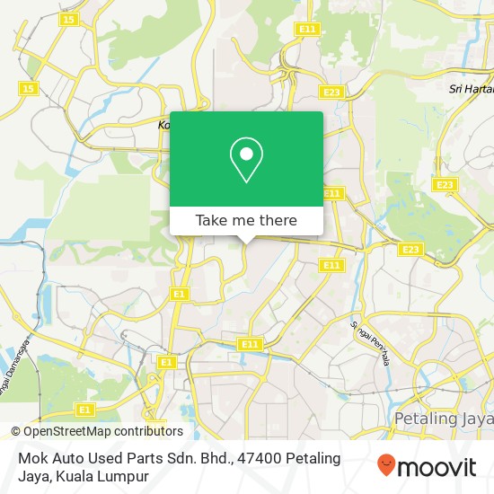 Mok Auto Used Parts Sdn. Bhd., 47400 Petaling Jaya map