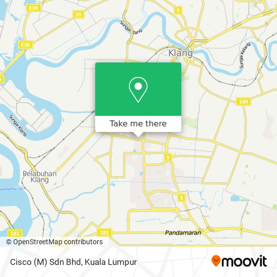 Cisco (M) Sdn Bhd map