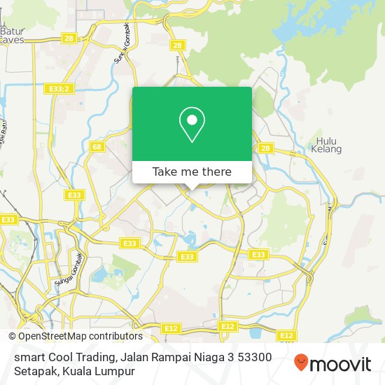 smart Cool Trading, Jalan Rampai Niaga 3 53300 Setapak map