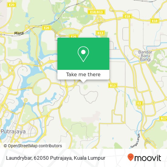 Peta Laundrybar, 62050 Putrajaya