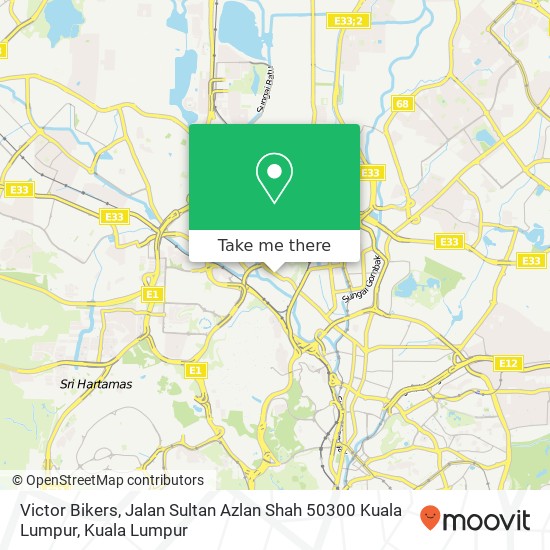 Victor Bikers, Jalan Sultan Azlan Shah 50300 Kuala Lumpur map