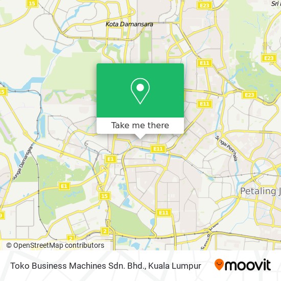 Toko Business Machines Sdn. Bhd. map