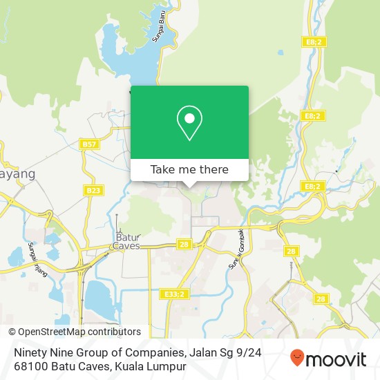 Ninety Nine Group of Companies, Jalan Sg 9 / 24 68100 Batu Caves map