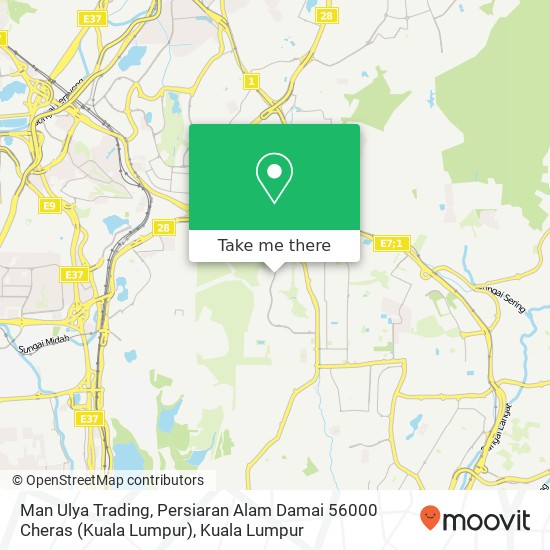 Man Ulya Trading, Persiaran Alam Damai 56000 Cheras (Kuala Lumpur) map