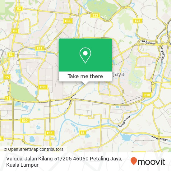 Peta Valqua, Jalan Kilang 51 / 205 46050 Petaling Jaya