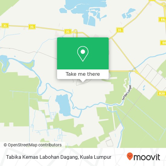 Peta Tabika Kemas Labohan Dagang, Jalan Sekolah 42700 Banting