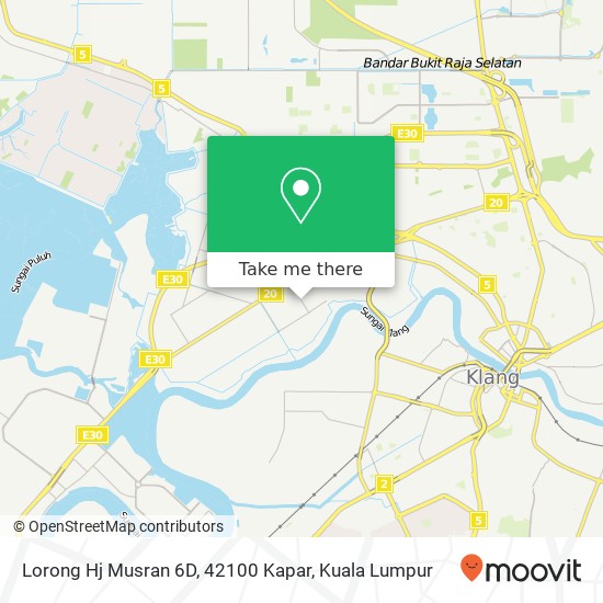 Lorong Hj Musran 6D, 42100 Kapar map