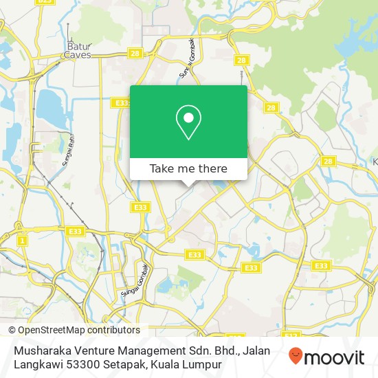 Peta Musharaka Venture Management Sdn. Bhd., Jalan Langkawi 53300 Setapak