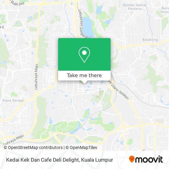 Peta Kedai Kek Dan Cafe Deli Delight