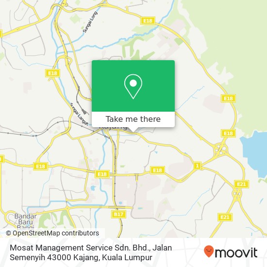 Mosat Management Service Sdn. Bhd., Jalan Semenyih 43000 Kajang map
