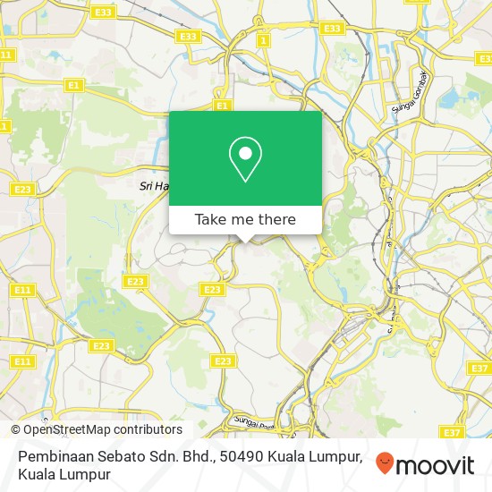 Pembinaan Sebato Sdn. Bhd., 50490 Kuala Lumpur map