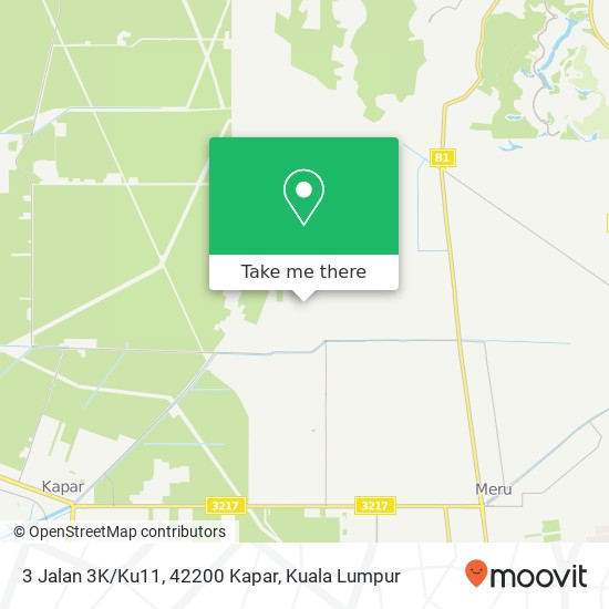 Peta 3 Jalan 3K/Ku11, 42200 Kapar