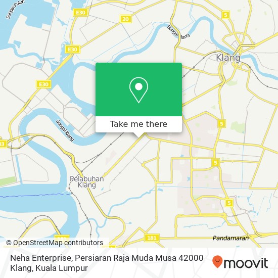 Neha Enterprise, Persiaran Raja Muda Musa 42000 Klang map