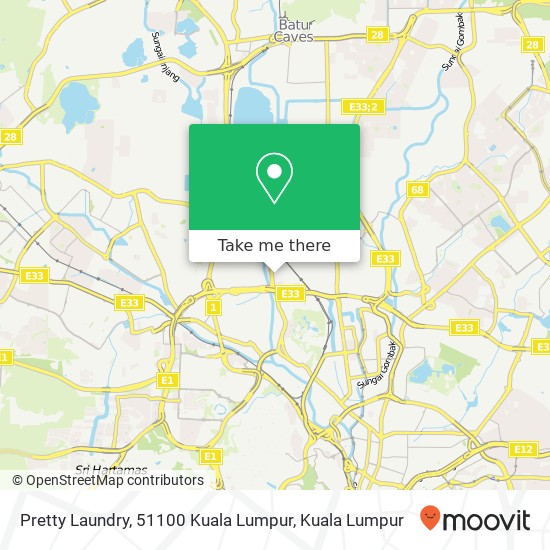 Pretty Laundry, 51100 Kuala Lumpur map
